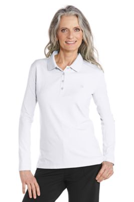 long sleeve polo shirts for women