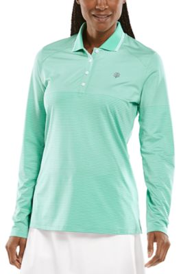 women's long sleeve golf polo shirts