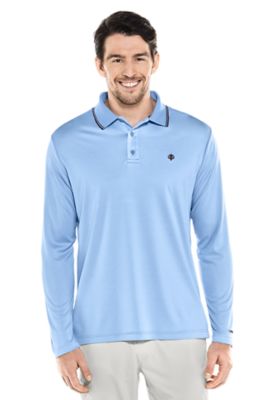 Men S Long Sleeve Golf Polo Sun Protective Clothing Coolibar Sun Protection You Wear Coolibar