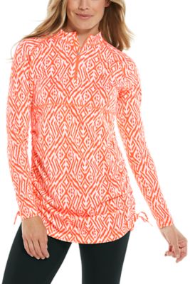 coolibar ruche swim shirt