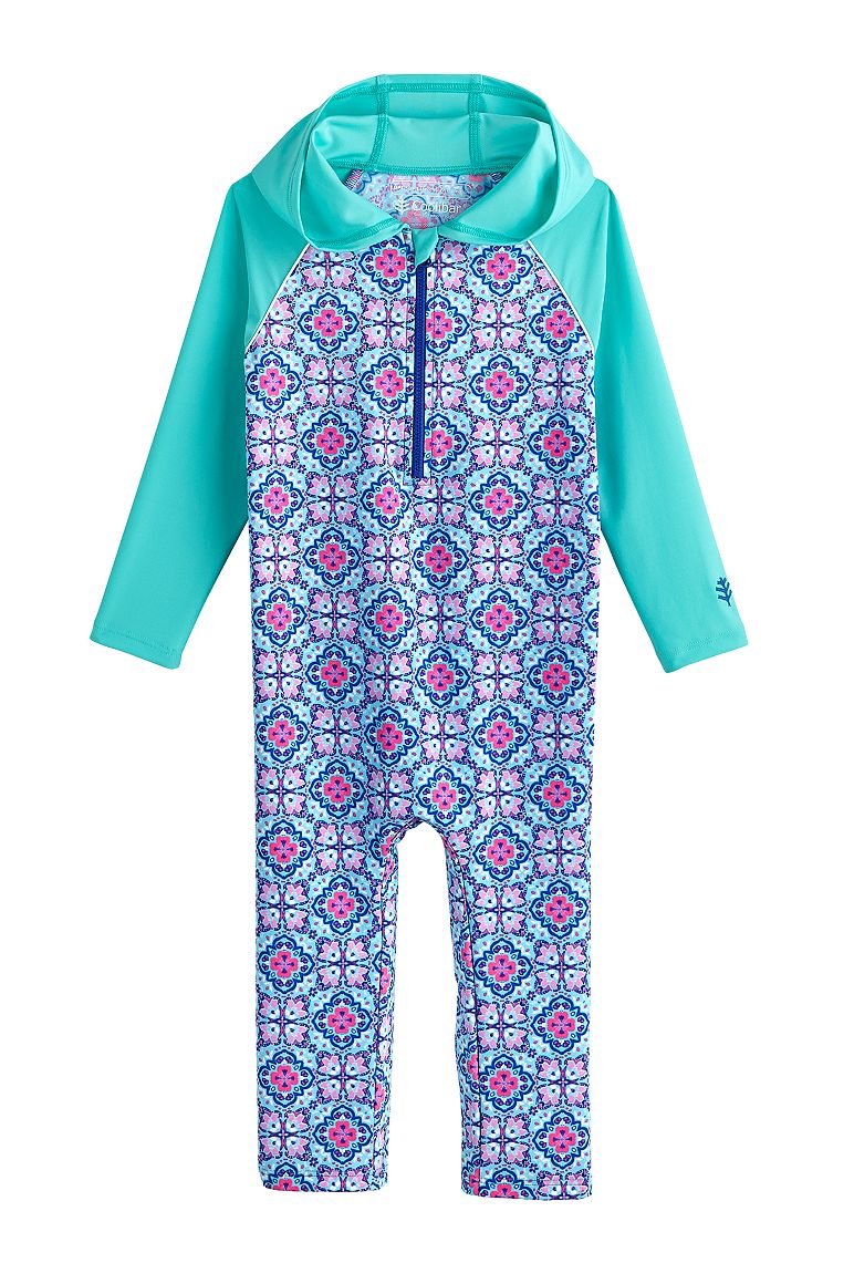Baby Finn Hooded OnePiece Swimsuit UPF 50+ Sun Protective Clothing Coolibar Sun Protective
