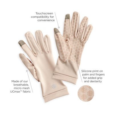 Coolibar UPF 50+ Men's Women's Gannett UV Gloves