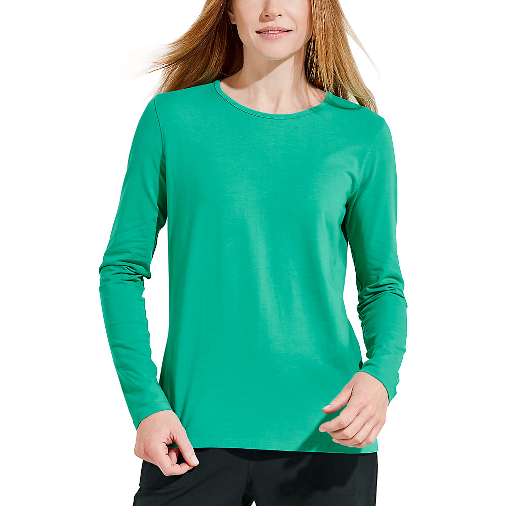 Coolibar Mens UPF 50 Plus ZNO Long Sleeve T-Shirt-Grey Heather Size 42/Large 