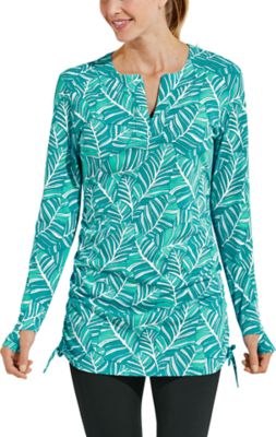 Coolibar UPF 50+ Women's Hokulani Ruched Swim Shirt