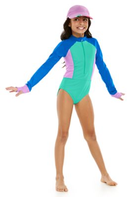 Coolibar Upf 50 Girl S Koko Long Sleeve Swimsuit Ebay